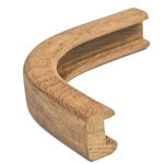 Whitecap 60823 Teak 1/2" Track Outside Corner Bulkhead Molding | Blackburn Marine Teak Accessories